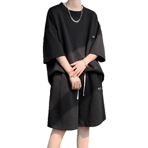 Pigiama in Fibra di Poliestere Ecologica da <span class=keywords><strong>Uomo</strong></span>, Estivo, di Tendenza, Stile Hong Kong, Sottile, Casual, Sportivo - Product Image 5