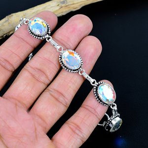 Handmade Opal <b>Bracelet</b> Handmade Antique Style Handmade Adjustable Design Bohemian Gemstone Jewelry collection - Product Image 6