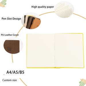 2026 bán buôn khuyến mại mới nhất mini thiết kế bền Leather Bìa máy tính xách tay với bút cho văn phòng và trường học - Product Image 3