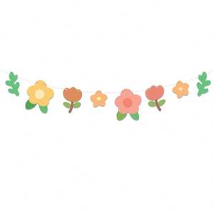 New Flower-shaped Paper Baby Shower Decoration <b>Banner</b> for Birthday <b>Party</b> Decoration - Product Image 6
