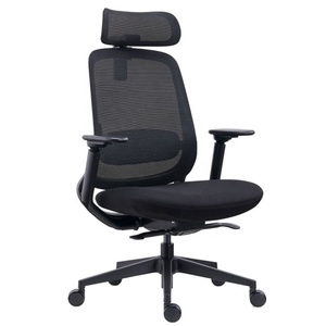 Chaise de bureau ergonomique inclinable en maille avec rotation à 360°, accoudoirs 3D et appui-tête 4D pour salon - Product Image 1