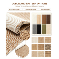 Factorydirect ANRO Home Bath Mat Soft Foam Mat Bath and Shower Rug Non-Slip Runner Plain Striped Faux Beige 100x65cm