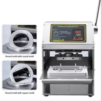 Machine de scellage de bols commerciale semi-automatique pour contenants de soupe, de salade et de plats à emporter
