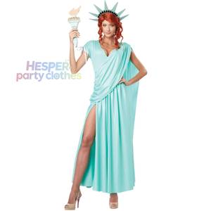 Costume de cosplay de la déesse de la Liberté américaine HP S-XL, personnage de film télévisé, pour Halloween, Shine World - Product Image 1