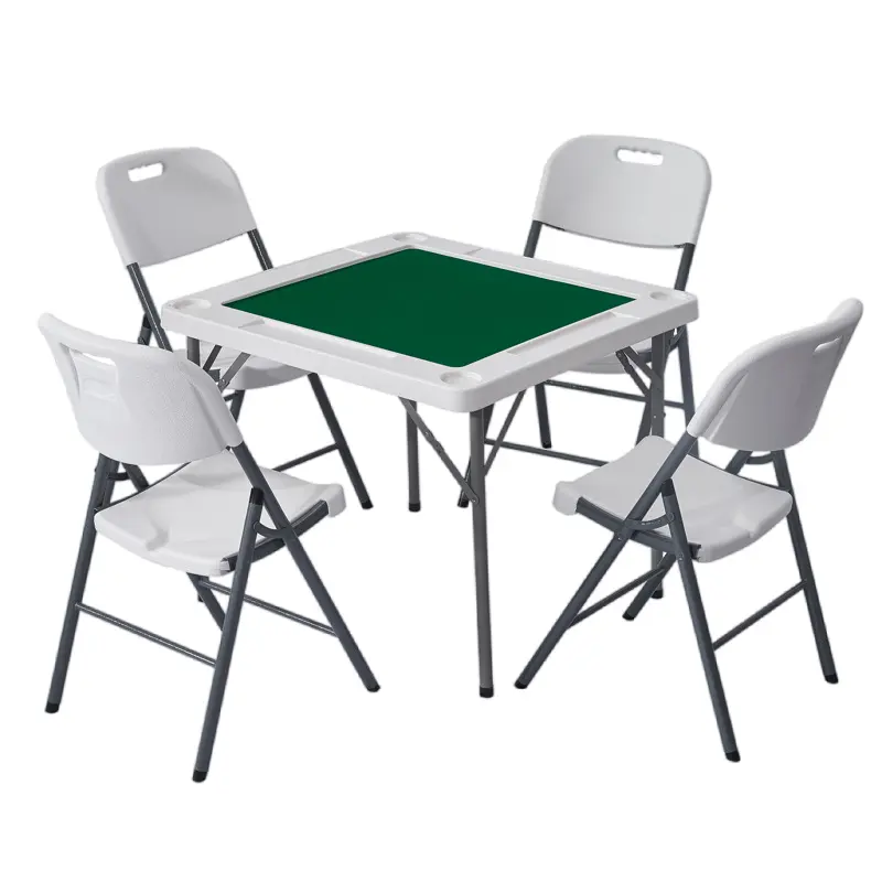 Складной стол для Маджонга, уличный пластиковый складной портативный маджонг, столы и стулья, набор для мероприятий, патио, игровая мебель для ресторана