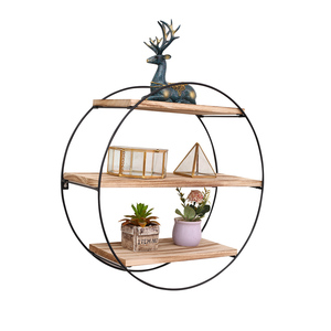 Ordic ounounted loating all helves iiving ooom urniture Sood and etal irircular todas las estaciones - Product Image 2
