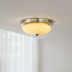 ZONGFU Lighting Vintage <b>Ceiling</b> <b>Light</b> 40cm Milk Coffee Color LED Surface Mounted Bedroom Study <b>Light</b> - Product Image 2