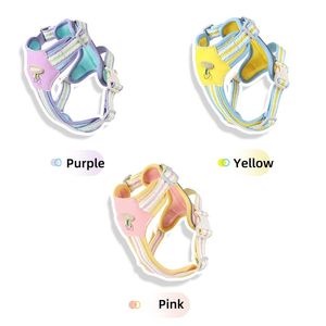 Vendita calda pettorina per cani a righe gilet guinzaglio riflettente senza tiraggio traspirante per cani piccoli/medi/grandi taglia alla moda resistente - Product Image 4