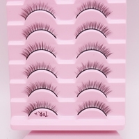 Meilleur prix longueur naturelle 7-15mm 3d vison faux cils cils 10 paires 8d vison cils