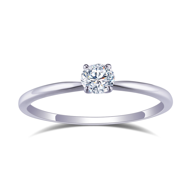 Mishang Jewelry S925 10k 14k 18k Solid Gold Moissanite Solitaire Engagement Wedding Ring Classic Style Good Price Jewelry