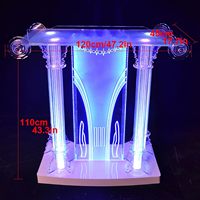 Podio de Acrílico Transparente LED de Alta Calidad para Iglesia, Atril de Acrílico para Restaurantes, Bodas, Oficinas y Aulas
