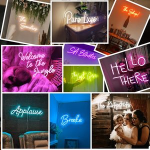 مصباح بحبل مرن من السيليكون بتصميم مجاني شريط إضاءة نيون اصنعها بنفسك شريط متجر من الأكريليك ديكور جداري للمنزل - Product Image 6