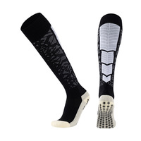 Chaussettes de compression en coton rayées rouge et jaune pour femmes, design personnalisé, hauteur genou, respirantes et tricotées pour le sport
