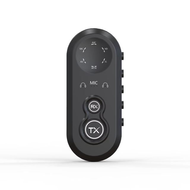 Factory Price Two-in-one  Transceiver Support AptX Adaptive/aptX HD/aptX LL/aptX/SBC with Mic TX & RX Adapter