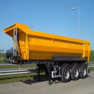 Semirremolque Volquete de Acero de 3 Ejes en Forma de U de Alta Resistencia, 40 Toneladas, para Transporte de Arena y Agregados, Precio de Fábrica - Product Image 3