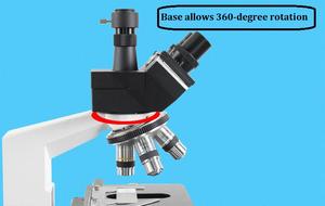 Cámara HD WiFi Microscopio biológico de enfoque ajustable para laboratorio de imágenes en tiempo real Educación e investigación Conectividad inalámbrica - Product Image 3