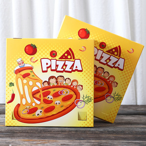 Eleganti scatole di carta per Pizza per il marchio Offset stampate con opzioni di rivestimento personalizzate per feste <span class=keywords><strong>Pop</strong></span>-up di consegna cibo - Product Image 5
