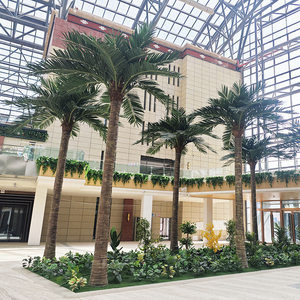 ต้นปาล์มปลอมขนาดใหญ่ต้นมะพร้าวเทียมเหมือนจริงต้นปาล์มหางจิ้งจอกกลางแจ้งสำหรับตกแต่งสระว่ายน้ำ - Product Image 3