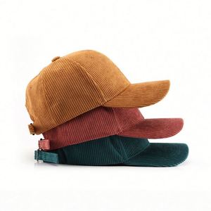 Gorras de Béisbol Clásicas de Pana con Logotipo Personalizado, Gorra de Perfil Bajo Estilo Vintage con Hebilla Ajustable, Regalos Promocionales - Product Image 1