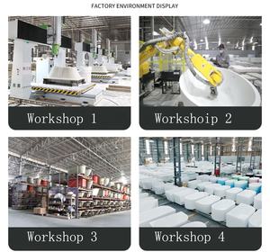 신제품 인조 대리석 욕실 욕조 이동식 월풀 마사지 모던 디자인 일본식 반신욕 욕조 - Product Image 5