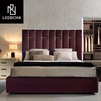 Derniers meubles de chambre à coucher de haute qualité cadre de lit moderne tête de lit haute lit au design élégant