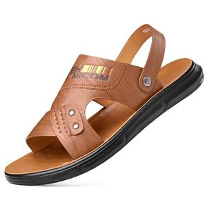 Sandalias de Verano para Hombre, de Plataforma, de Piel, Antideslizantes, Transpirables, con Soporte de Arco, Ligeras, Casuales, para Uso Diario - Product Image 2
