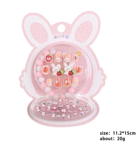 Faux <span class=keywords><strong>ongles</strong></span> colorés de dessin animé personnalisés d'usine fruit <span class=keywords><strong>fleur</strong></span> d'été 12 pièces presse <span class=keywords><strong>sur</strong></span> les <span class=keywords><strong>ongles</strong></span> pour enfants vente en gros - Product Image 3
