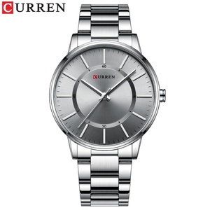 Drop Shipping curren 8385 Simple Design Waterproof Stainless Steel Strap Sport <b>Watch</b> for Man with Custom logo - Product Image 4