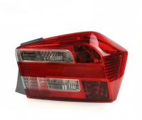 Luz Trasera OE 33500-TM0-H01 Compatible con Honda City 2009-2012, Lente Roja Transparente, Luz de Freno Exterior, Impermeable y Antidecoloración