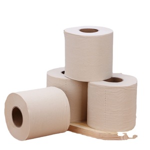 Giá bán buôn Core thân thiện với môi biểu tượng tùy chỉnh mềm 3 ply bột giấy tre chưa tẩy trắng giấy vệ sinh - Product Image 5