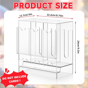 Support de cartes de jeu portable moderne personnalisé en usine, en acrylique, double couche, 6 emplacements, distributeur d'affichage - Product Image 5