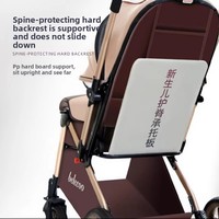 Poussette Bébé Tout-Terrain Pliable Légère, Position Assise et Allongée, 0-3 Ans, Bidirectionnelle, Capacité de Charge 100kg