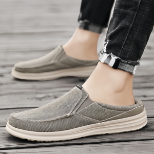 Mocassins mi-ouverts pour hommes en été, respirants et confortables. Chaussures décontractées pour hommes, chaussures pieds nus, chaussures pour garçons - Product Image 6