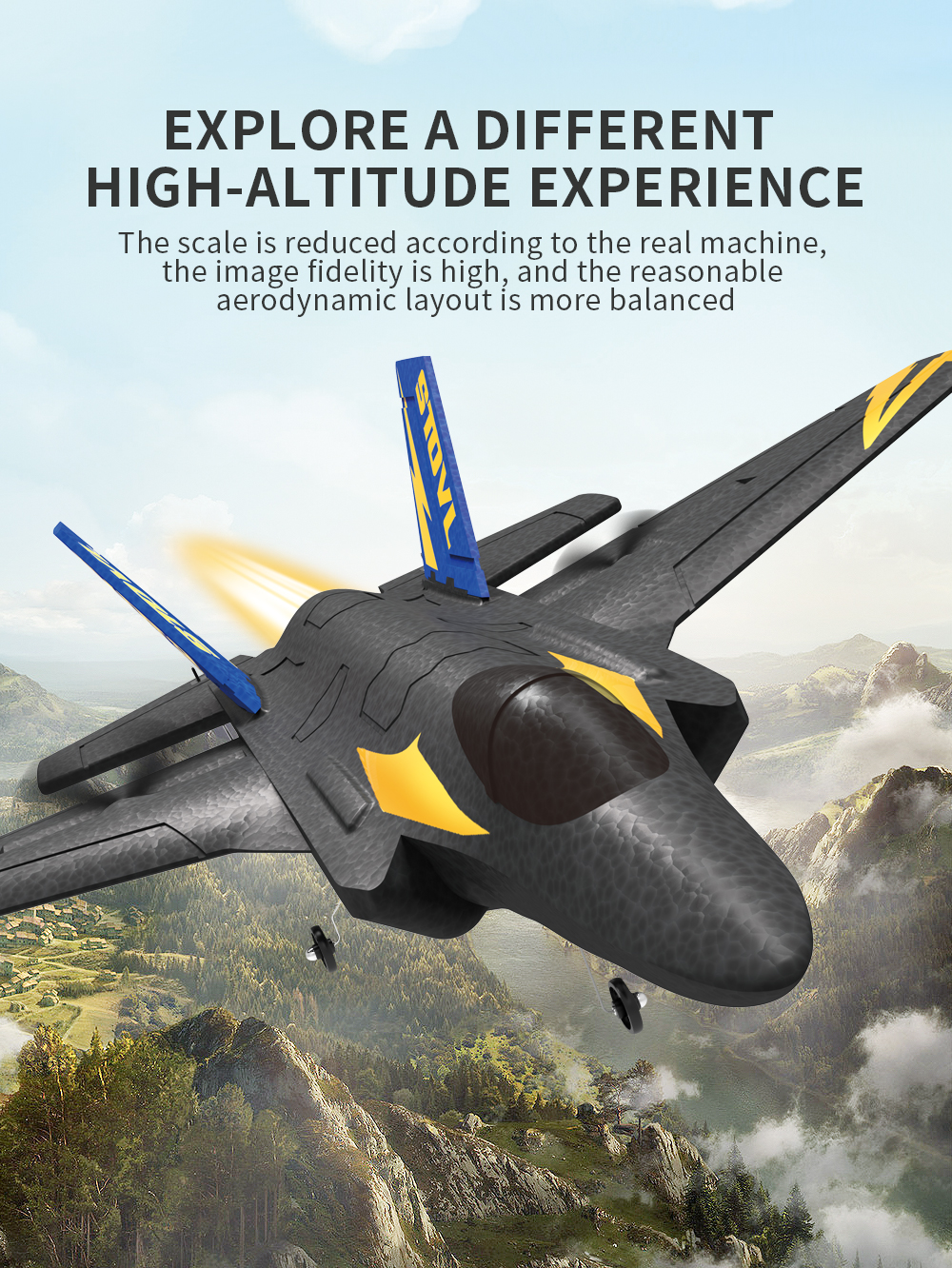 HOSHI KF605 Airplane Glider F-35 simulation Airplane EDF Jet EPO RC Scale Hot Fighter Model Hobby Plane Aircraft Chic Gifts