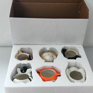 Hete Verkoop Mini Keramische Bloempotten Schattig Cartoon Uil & Vossendier Ontwerp Binnen Of Buiten Desktop Sappige Planter - Product Image 4