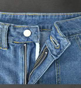 Quần Jean Nữ, Quần Jean Cargo Bán Buôn, Quần Denim Ống Thẳng Eo Trung Bình Cho Nữ - Product Image 4