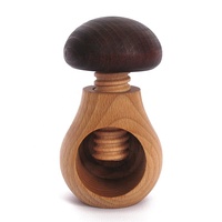 Vente en gros de gadgets de cuisine portables en bois de hêtre, amande, noix, noix de pécan, casse-noix