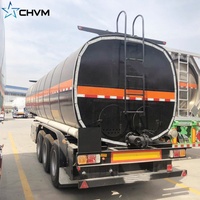 Nouveau 3 essieux 40 CBM émulsionné bitume liquide asphalte remorque-citerne