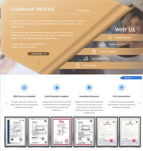 Ilumay hiện đại lớn Bling pha lê nghiền nát Kim cương led trang điểm HOLLYWOOD VANITY gương với loa bluetooth - Product Image 6