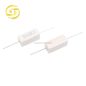 Résistance de ciment 5 W <span class=keywords><strong>3K3</strong></span> 3.3K ohms 5 watts résistance axiale en céramique avec fils <span class=keywords><strong>ohm</strong></span> 3.3K <span class=keywords><strong>ohm</strong></span> - Product Image 5