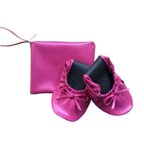 Scarpe arrotolabili con cravatta per festa nuziale scarpe regalo pieghevole ballerina - Product Image 6