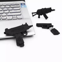 Flashdisk USB 3.0 Bentuk Senjata Mainan 3D PVC Custom 4GB 8GB 16GB 32GB 64GB Bentuk AK47 untuk Hadiah Promosi