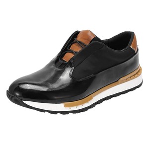 Genuine Leather Men's Lace-up Boat Shoes <b>Round</b> Toe <b>Cushioned</b> EVA Midsole Rubber Outsole All Seasons - Product Image 5