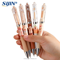 Ensemble de stylos gel mignons Capybara, pointe ST 0,5 mm, écriture fluide, stylos de dessin animé Kawaii pour l'école et les fournitures de bureau, vente en gros