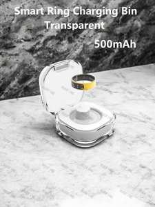 Chargeur portable pour Smartring, boîtier de charge transparent en cristal 500 mAh Type-C, anneaux intelligents magnétiques 2025 - Product Image 6