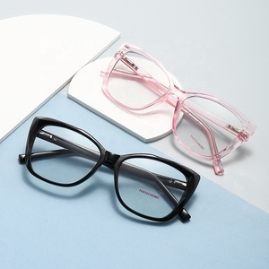 Photochromic ánh sáng màu xanh Chặn kính cho phụ nữ chống chói TR90 lớn mèo mắt bền khung linh hoạt bản lề - Product Image 2