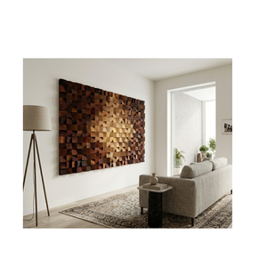 Wholesale Wooden Wall Decor Panel Handmade Carved Wooden Wall Hanging for Home Decoration Hotel Resort and Restaurant Interiors - Product Image 2