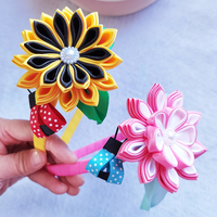 Enfants mignon papillon dessin animé fleur bandeaux chapeaux filles belle cheveux cerceau Sequin bandeaux enfants cheveux accessoires