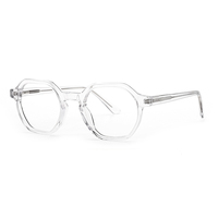 Nouvelle monture optique en acétate à bordure complète, lunettes modernes avec logo personnalisé, unisexe, pour un usage quotidien, en stock