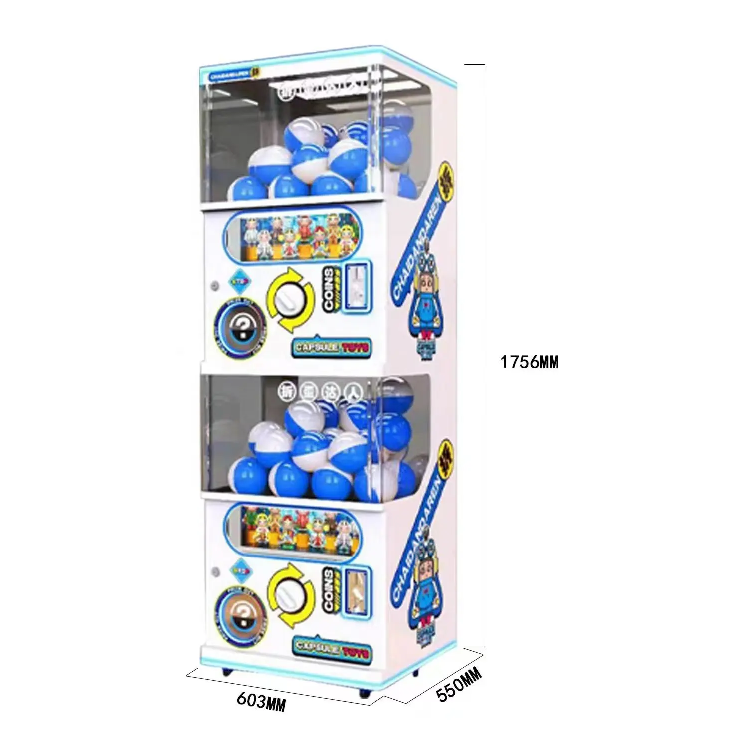 Mesin penjual Twisted telur mainan Gashapon mesin penjual otomatis mainan kapsul lucu